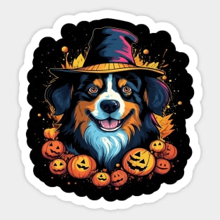 Australian Shepherd  Halloween Sticker